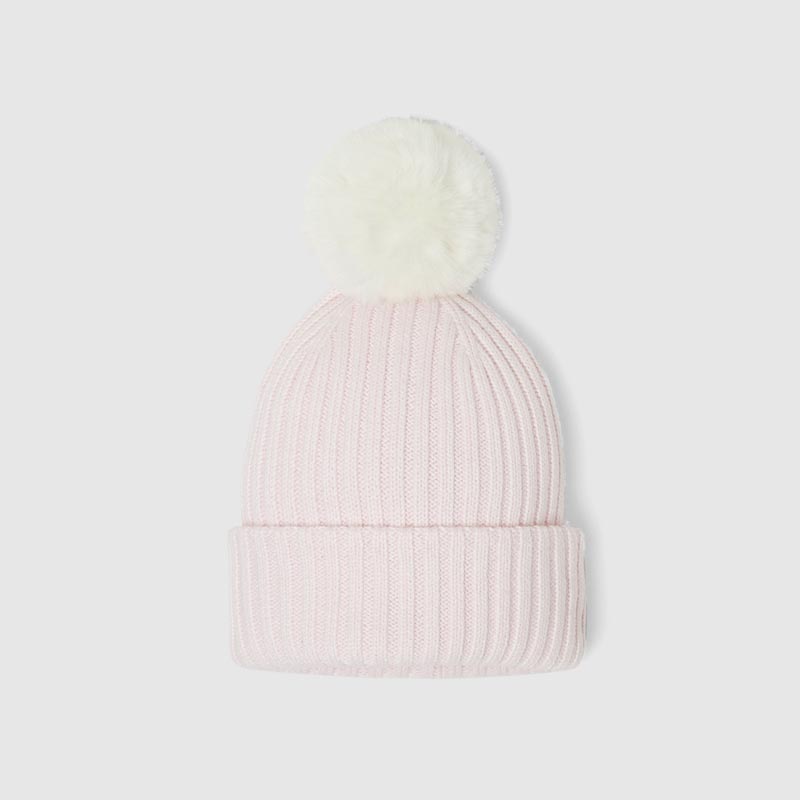 Girl ribbed knit hat