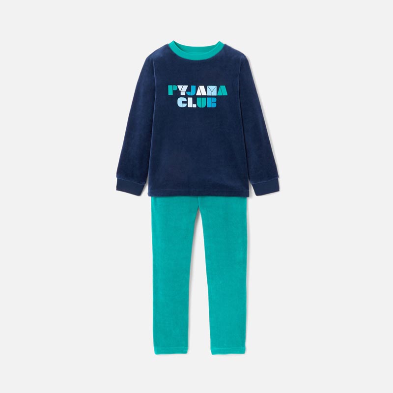 Boy velvet pajamas