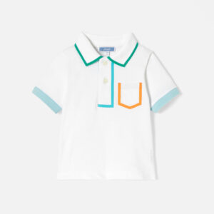 Baby boy polo shirt in cotton piqué