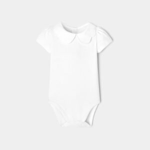 Baby girl short-sleeved bodysuit