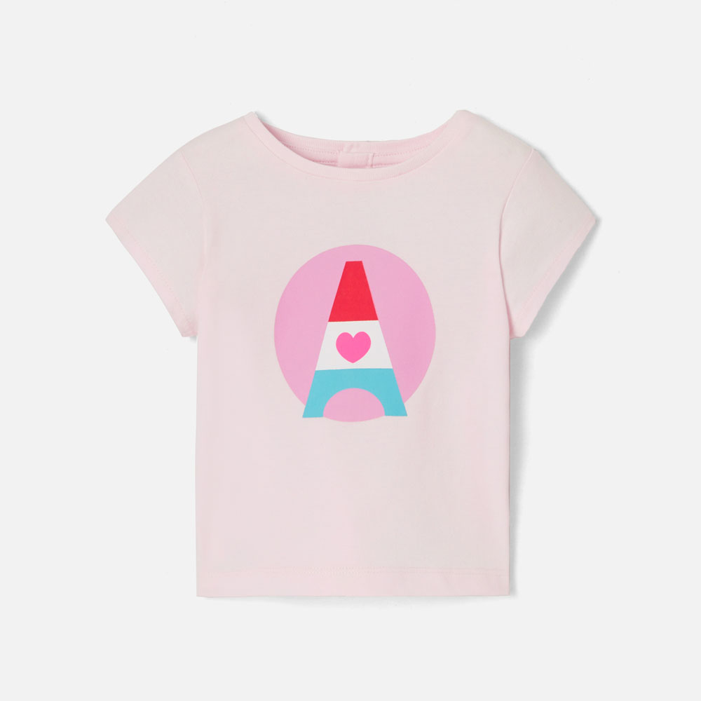 Baby girl short-sleeved T-shirt