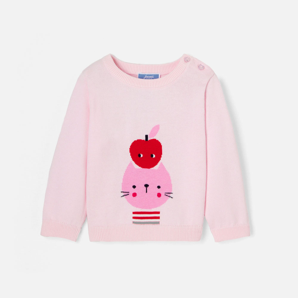 Baby girl cotton jumper