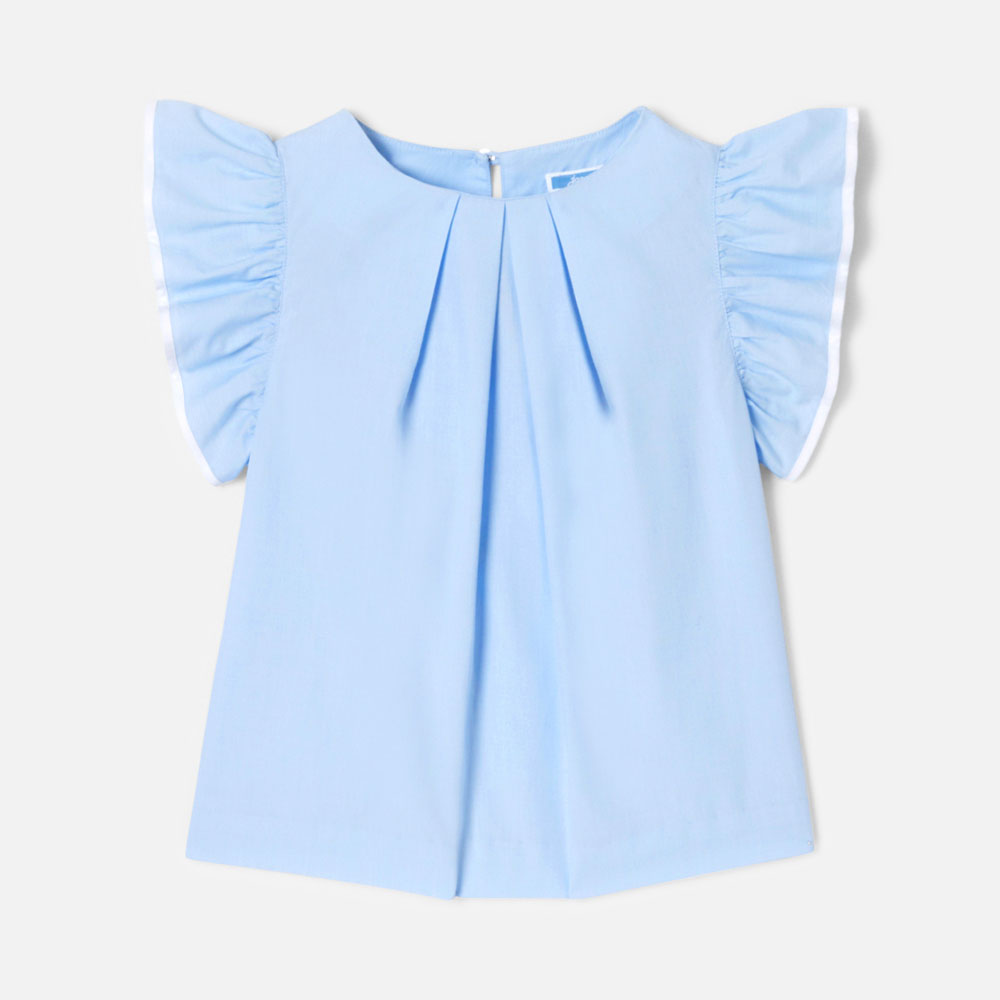 Girl blouse in fil à fil