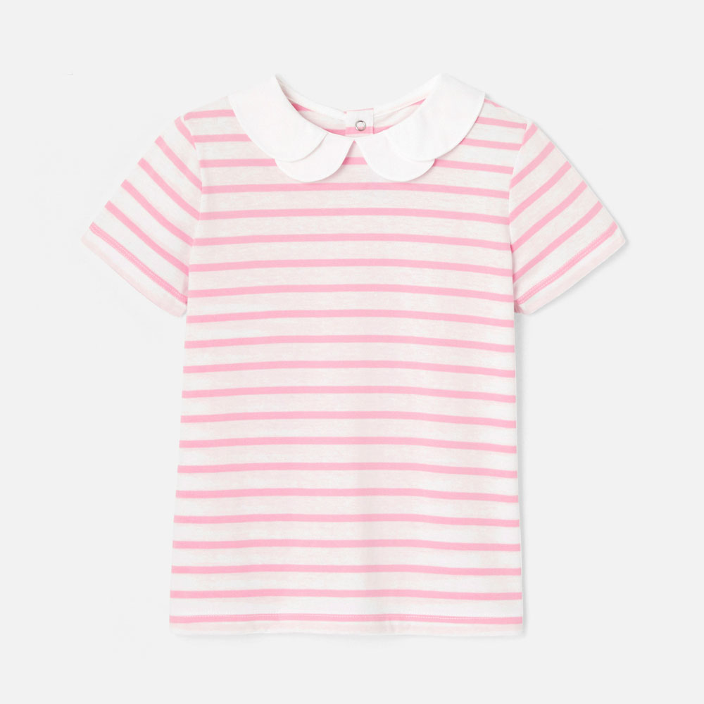 Girl striped polo shirt