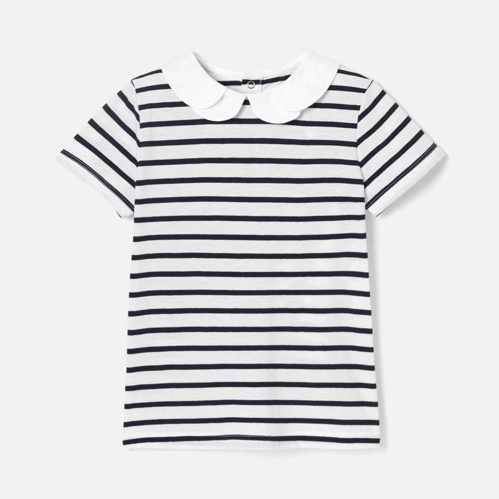 Girl striped polo shirt