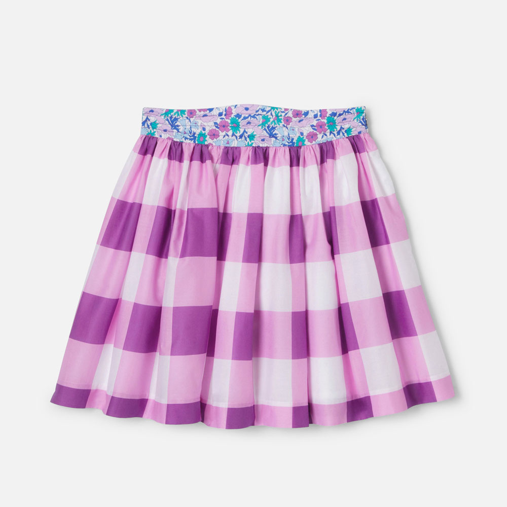 Girl gingham skirt