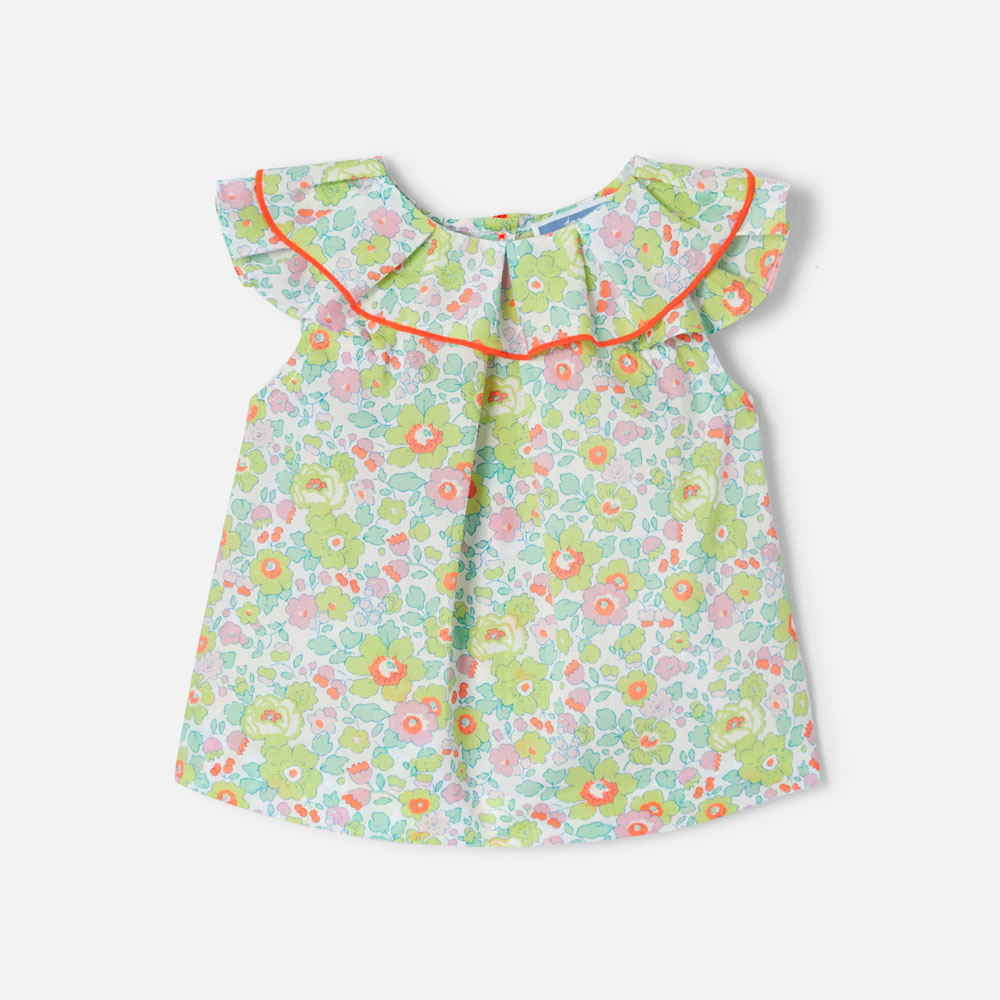 Baby girl blouse in Liberty fabric