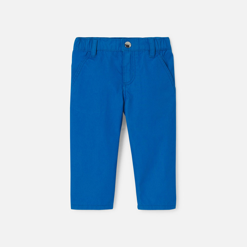 Baby boy straight trousers in gabardine