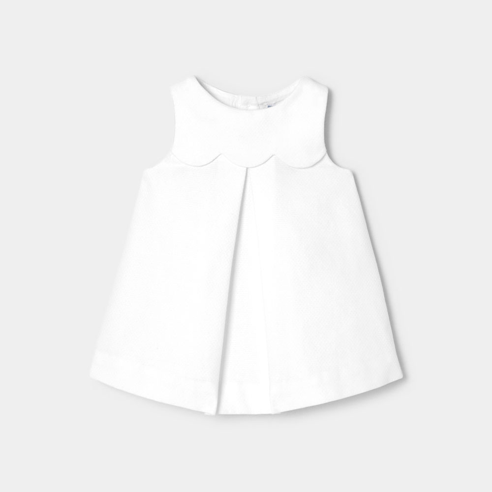 Baby girl dress in cotton piqué