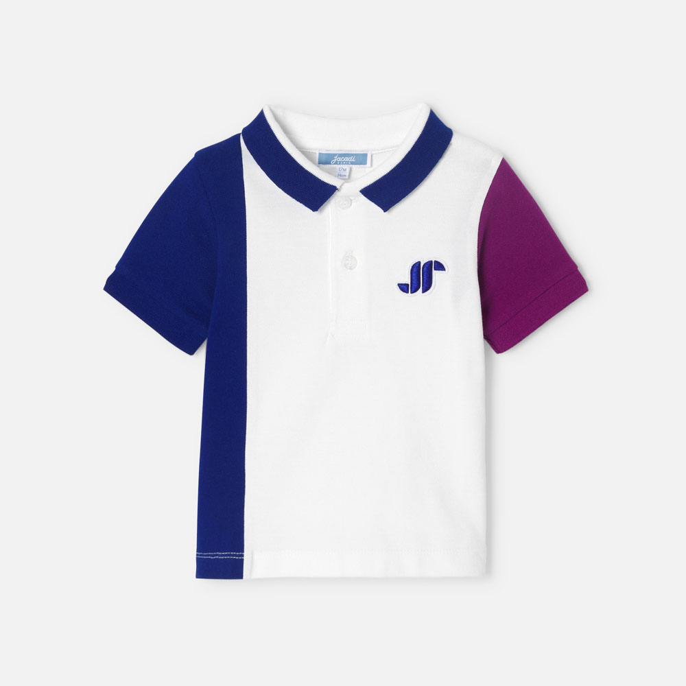 Baby boy polo shirt in cotton piqué