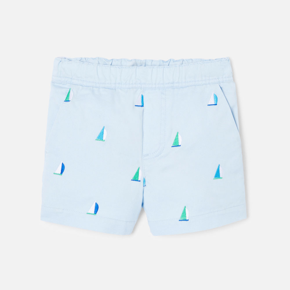 Baby boy shorts in gabardine