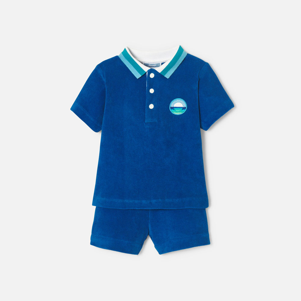 Baby boy French terry shorts set