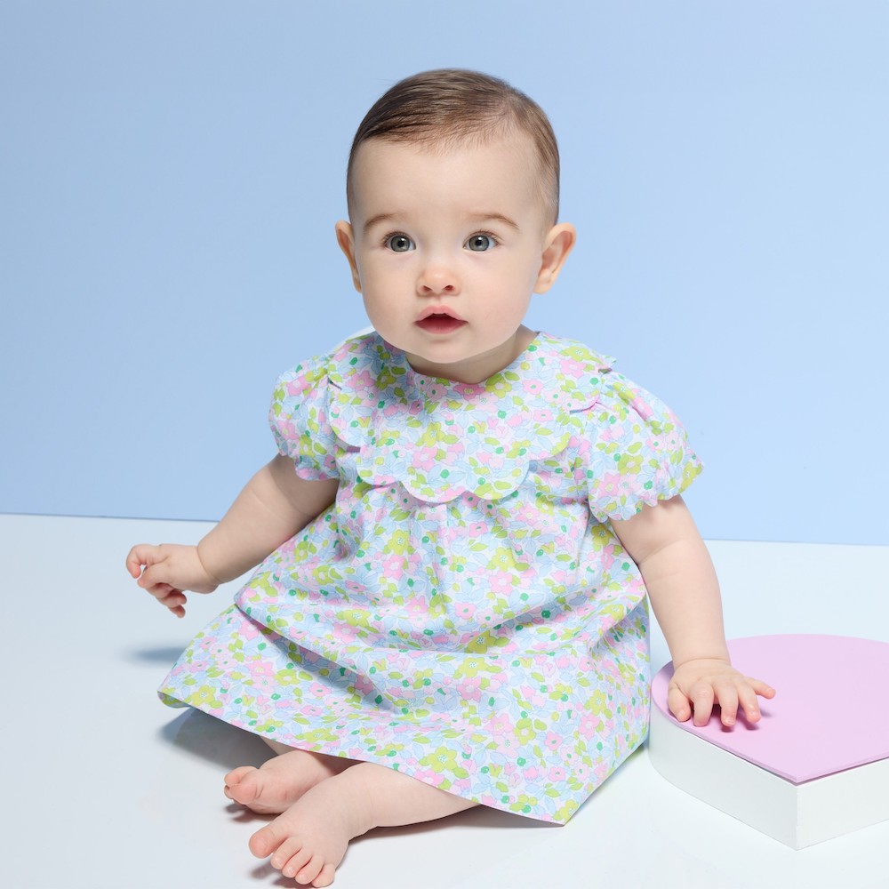 Baby girl dress in Liberty fabric