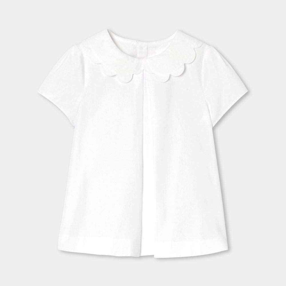 Girl blouse in poplin