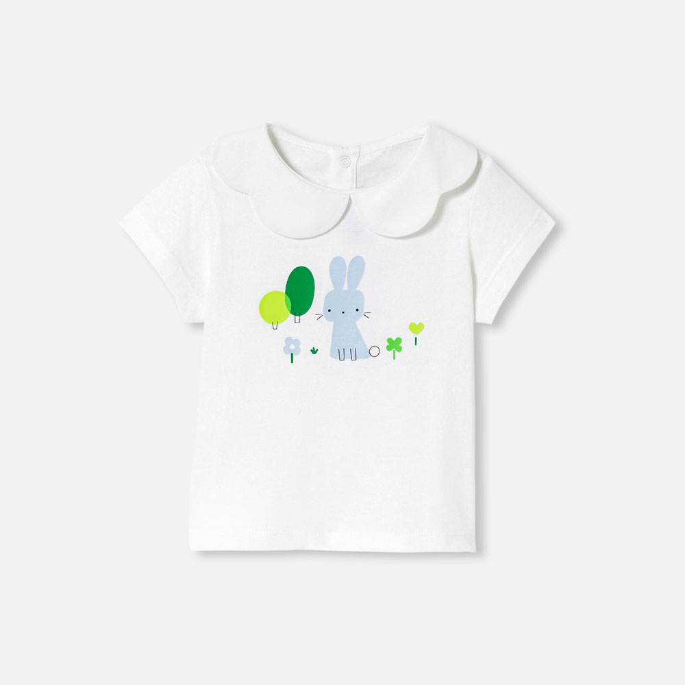 Baby girl short-sleeved T-shirt