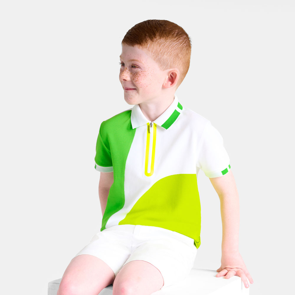 Boy polo shirt in cotton piqué