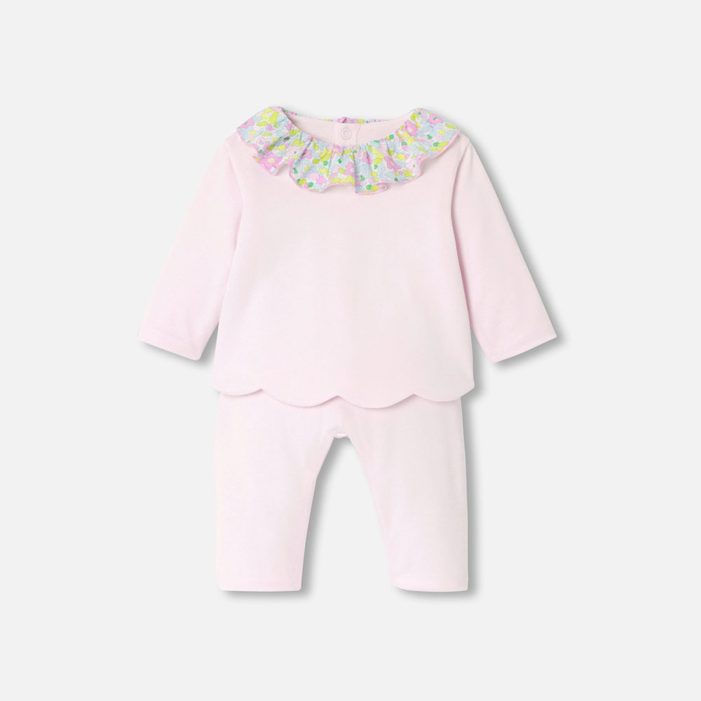 Baby girl jersey comfort set