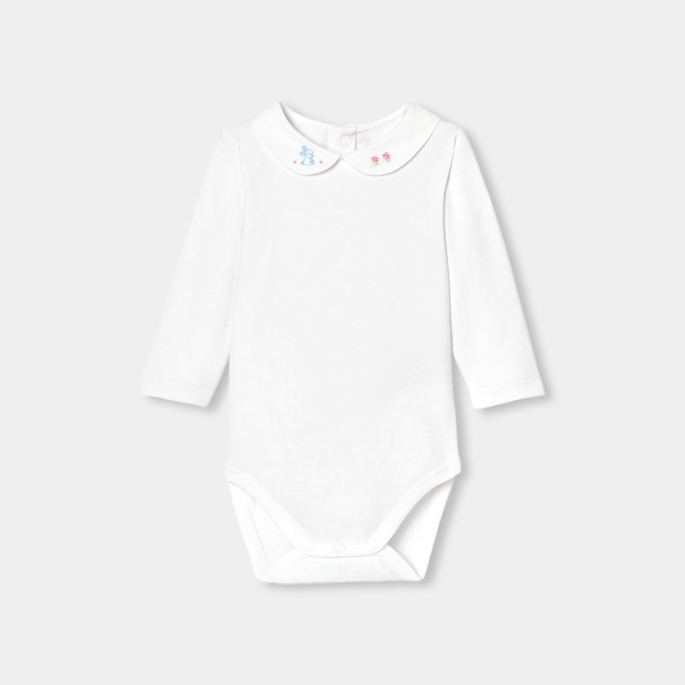 Baby girl long-sleeved bodysuit