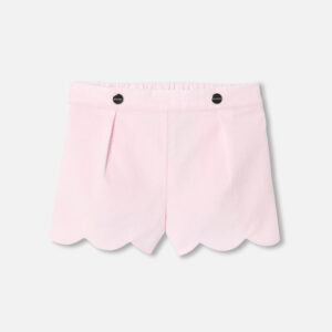 Baby girl shorts in velvet