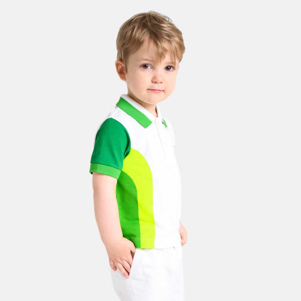 Baby boy polo shirt in cotton piqué