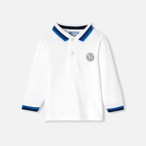 Long-sleeved baby boy polo shirt