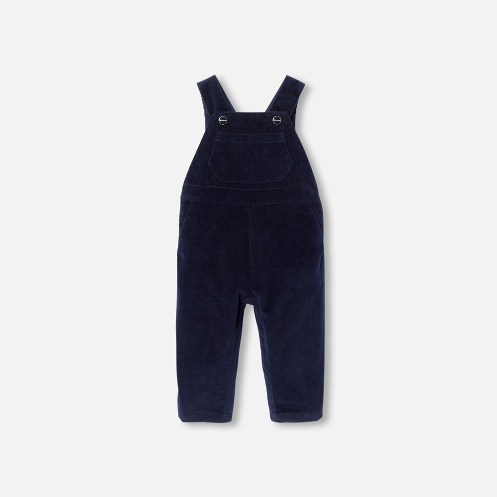 Baby boy velvet overalls