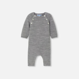 Baby merino wool jumpsuit