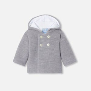 Baby knitted burnous jacket