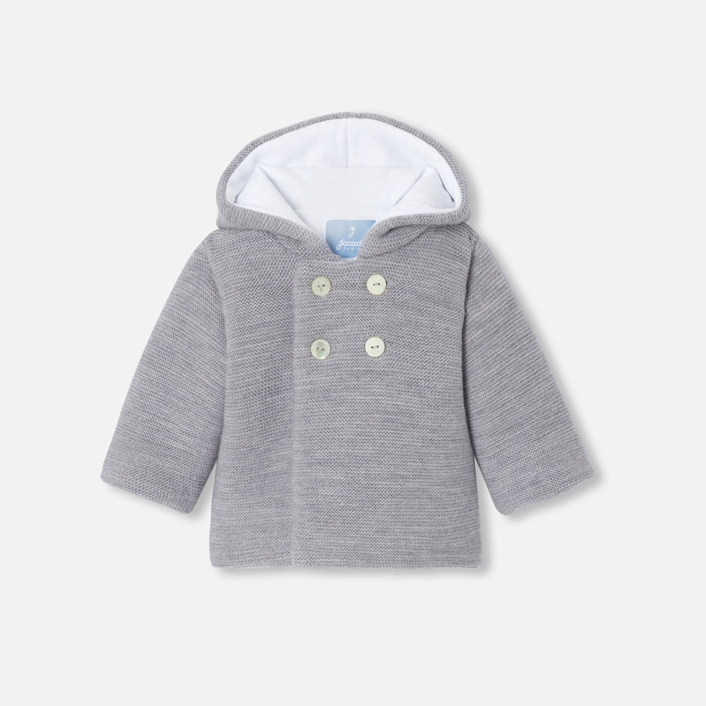 Baby knitted burnous jacket