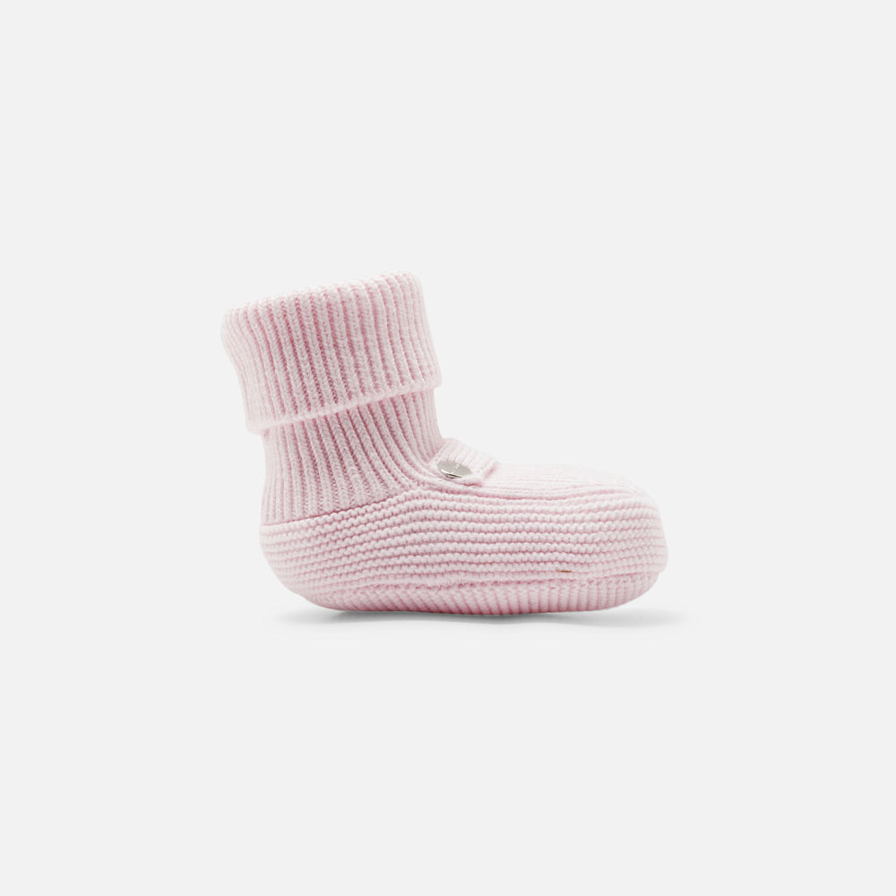 Baby girl knitted booties