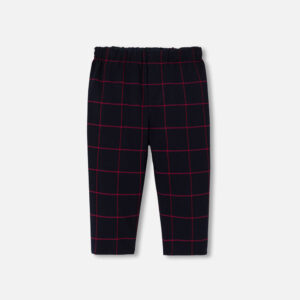 Checked baby boy trousers