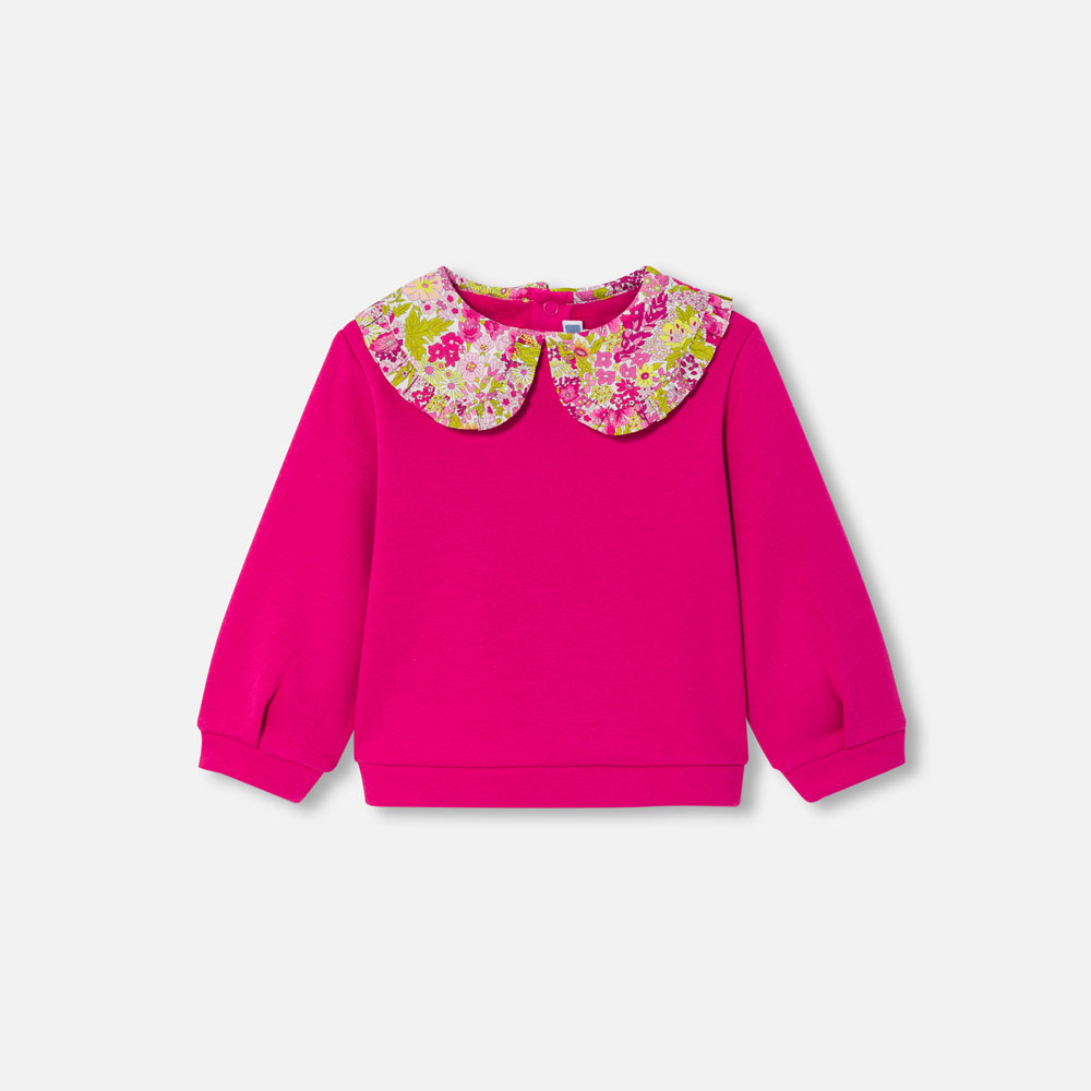 Baby girl fleece sweatshirt