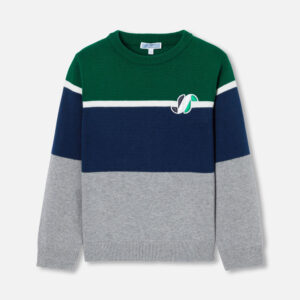 Boy colour block jumper