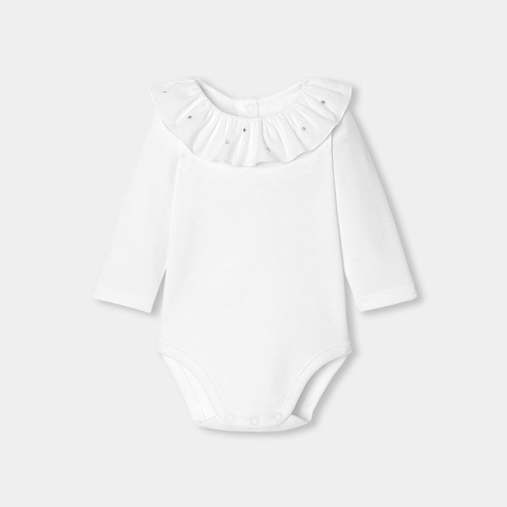 Baby girl long-sleeved bodysuit