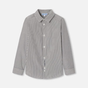 Boy striped shirt in poplin