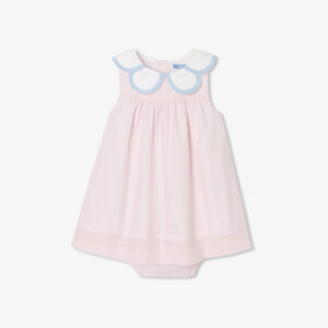 Baby girl dress in fil à fil