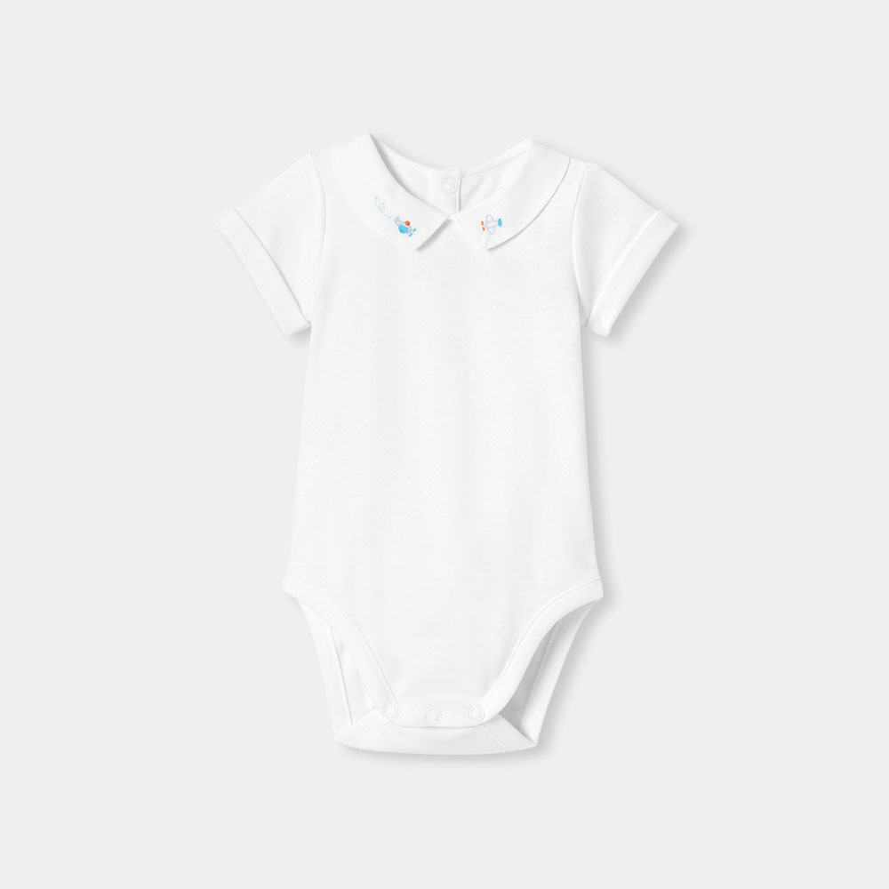 Baby boy bodysuit in interlock