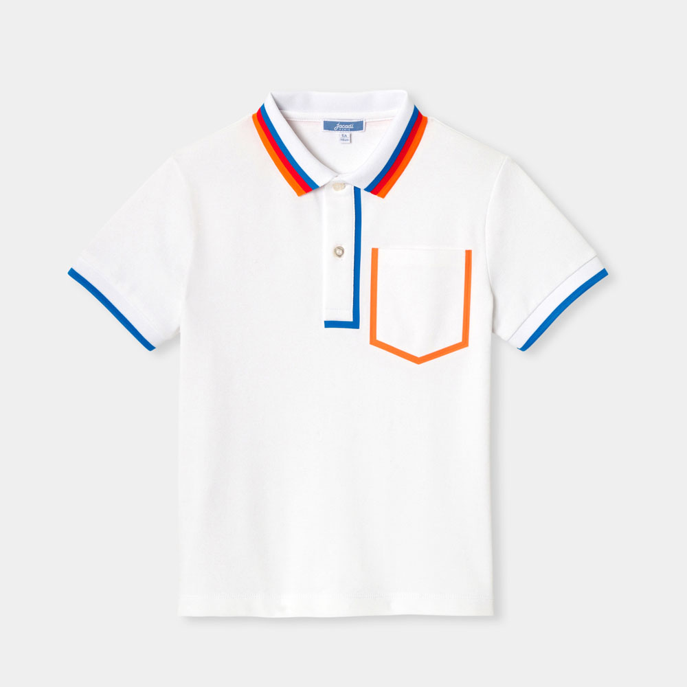 Boy polo shirt in cotton piqué