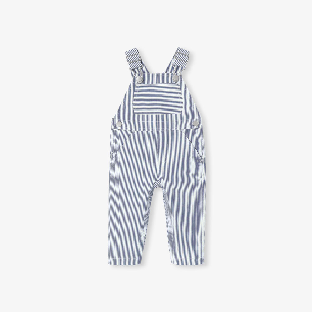 Baby boy overalls with stripes