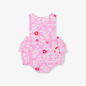 Baby girl romper in poplin