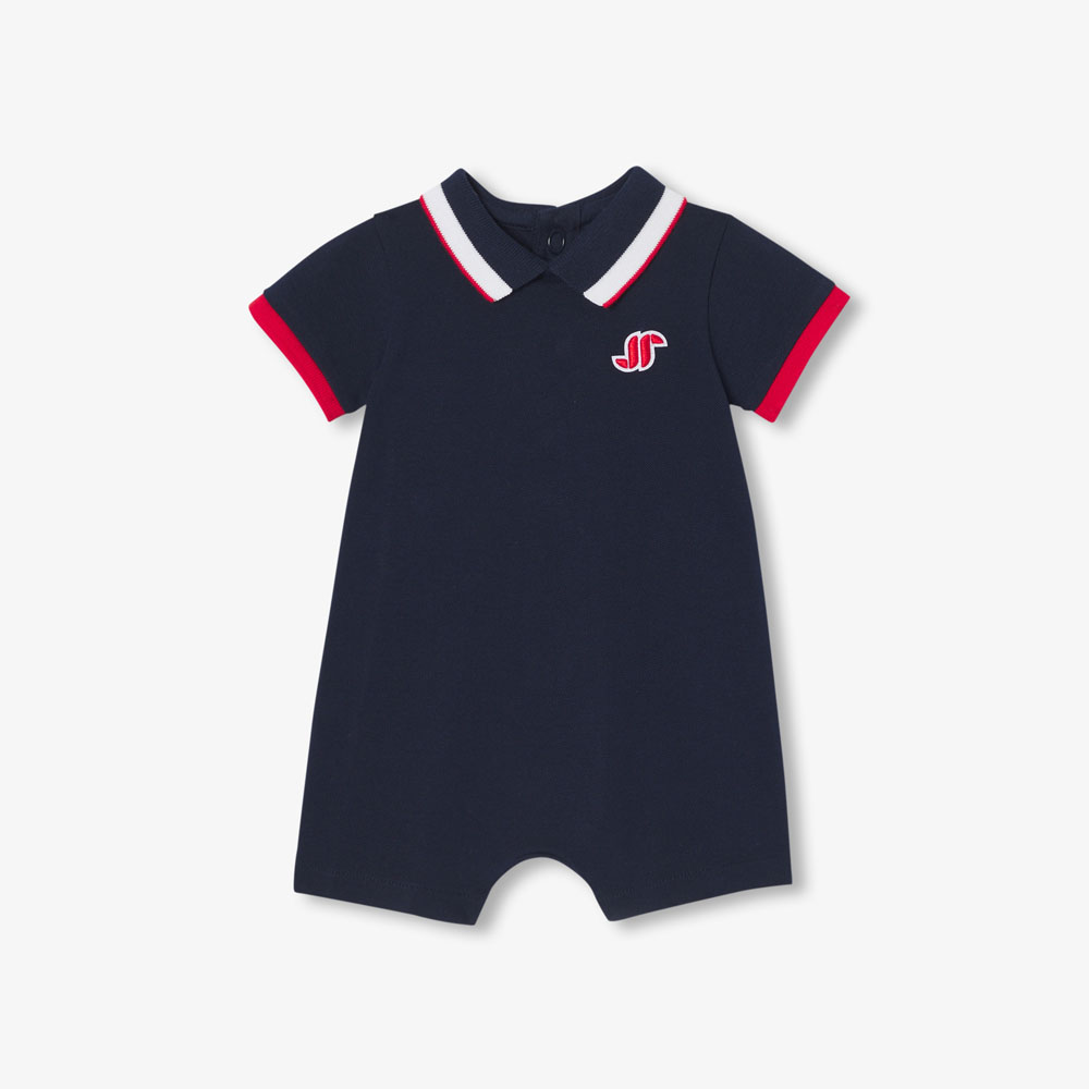 Baby boy polo jumpsuit