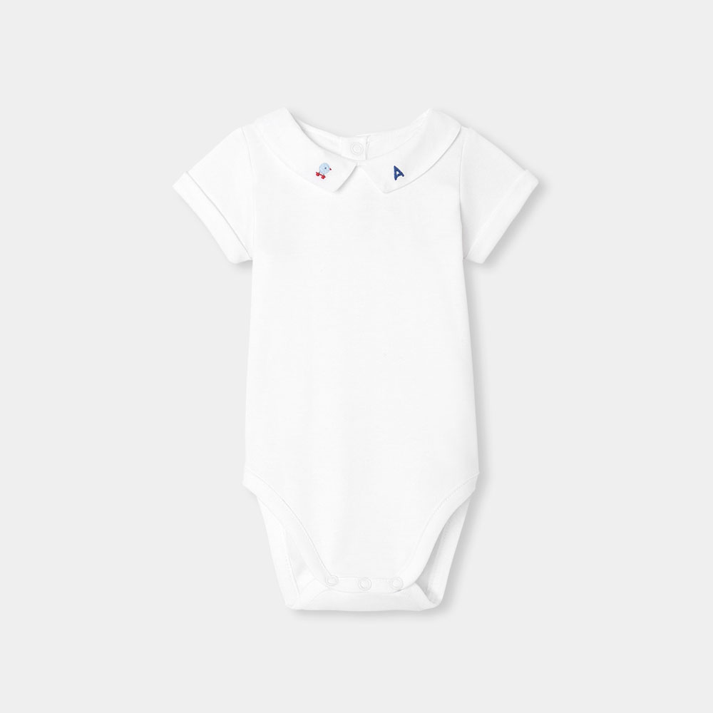 Baby boy short-sleeved bodysuit