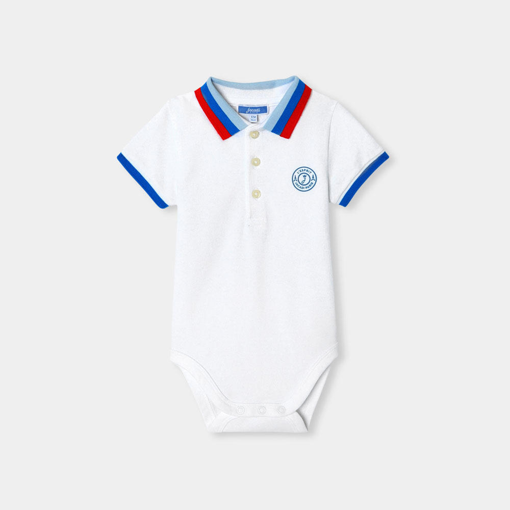 Baby boy polo neck bodysuit