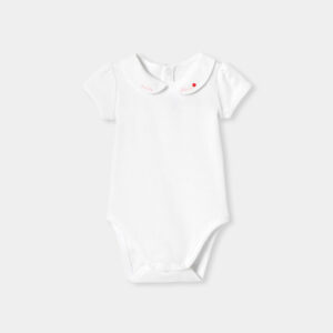 Baby girl short-sleeved bodysuit