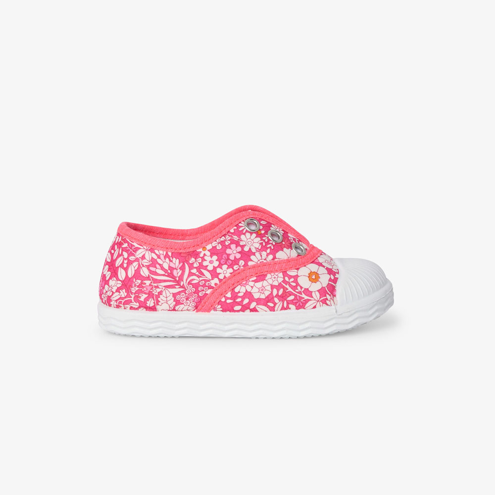 Baby girl Liberty fabric canvas shoes