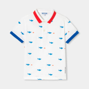 Boy polo shirt in cotton piqué