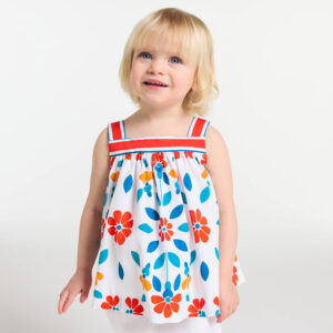 Baby girl blouse in poplin