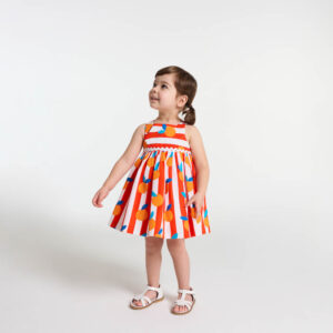 Baby girl orange dress