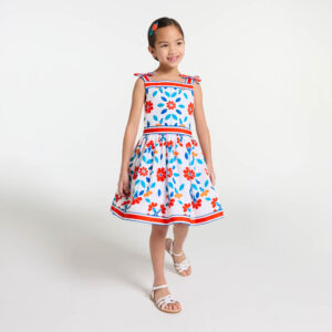 Girl dress in poplin
