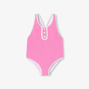 Baby girl swimsuit in piqué